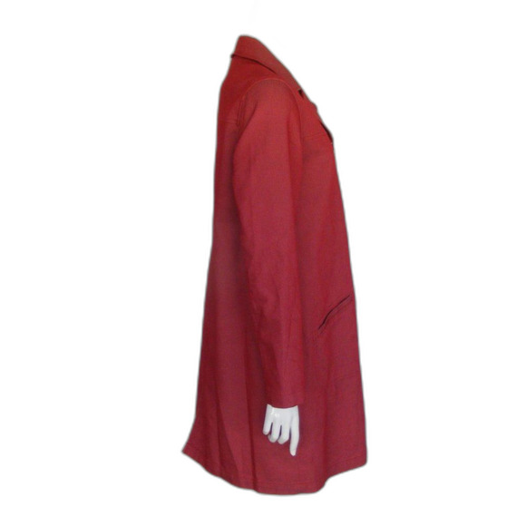 OLD NAVY Maternity Coat, M, Trench, Dusty red, Pockets, Buttons - Picture 5 of 11